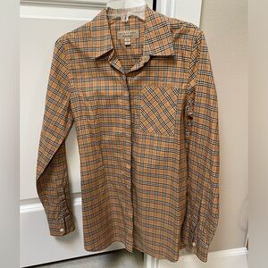 Burberry Button Front Long Sleeve Shirt